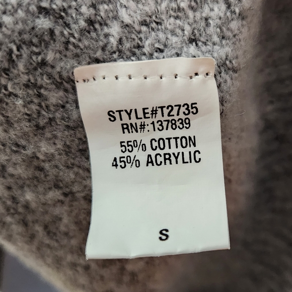 Dreamers Modcloth Gray Lace Up Braided Sweater Soft Size Small Women's - Picture 7 of 8